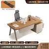 Escritorio de Jefe, Escritorio de Oficina, Estación de Trabajo para Personal, Escritorio de Oficina con Computadora, Juego de Escritorio y Silla para Oficina, Escritorio Ejecutivo, Escritorio Ejecutivo Minimalista Moderno