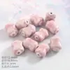 Cuentas Sueltas de Cerámica de Jingdezhen de Color Rosa Materiales para Collares de Cuentas DIY para Estudiantes y Niñas para Hacer Sus Propios Accesorios de Joyería con Cuentas de Porcelana