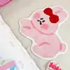 Alfombra de Cachorro Transfronteriza Alfombrilla de Noche para Dormitorio Estilo Ins Alfombra de Terciopelo de Comercio Exterior Alfombra Peluda Refrigerante para Pies de Habitación Infantil