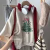 Diseño de estilo europeo, sudadera de manga larga con estampado llamativo para mujer, colección de otoño, talla grande, corte holgado, versátil, top de cuello redondo a la moda