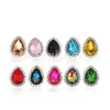Venda Quente Transfronteiriça 7*10 Gota d'Água Colorida Acrílico Garra Dourada Garra de Girassol Strass para Costura à Mão Acessórios de Cabelo DIY e Decorações de Sapatos