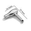 Pingente de ferramenta de aço inoxidável secador de cabelo tesoura faca de cozinha colher pingente de joia colar de brincos DIY