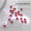 Decoraciones de Pedrería para Uñas Tendencia Mini Pequeñas Bolas de Pedrería de Cristal Rosa Pedrería para Uñas Terminada Pedrería Transparente Blanca para Uñas