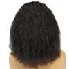 Peruca Europeia e Americana Transfronteiriça Peruca de Cabelo Longo Cacheado Curto Preto para Mulheres Europeias e Americanas Peruca Quente da África em Estoque