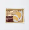 Mascarilla de cristal de colágeno para ojos transfronteriza dorada en stock cuidado de ojos explosiones mascarilla de ojos dorada en inglés comercio exterior