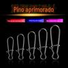 Anel Oito Pin Luya Aprimorado Caixa de Pesca Anel Oito Pesca em Água Salgada Água Doce Conector Rápido Acessórios de Pesca Suprimentos Aço Inoxidável