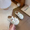Zapatos de Malla Tejida Transpirables para Niñas 2026 Nuevo Estilo Primavera/Otoño Zapatos con Lazo de Perla Zapatos de Cuero Sandalias Huecas para Niña Pequeña