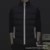 Compra Grupal Personalizado Nuevo Chaleco Moda Masculina Tendencia Diseño de Cremallera Reflectante Chaleco Engrosado Cálido con Cuello Alto Ropa de Trabajo