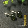 Pendientes de joyería de plata de ley S925 con ámbar natural de segunda generación y cera de abeja, pendientes de cera de abeja plateada, venta directa de fábrica
