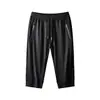 S-8XL Verano Seda de Hielo Aire Acondicionado Secado Rápido Delgado Talla Grande Tres Puntos Casual Pantalones Cortos de Playa de Ocho Puntos Medianos Pantalones Cortos Deportivos