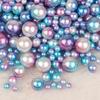 4-10mm color mágico ABS no poroso arte de uñas imitación perla accesorios cuentas redondas hecho a mano DIY material de gota de pegamento AliExpress