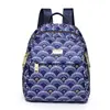 Bolsa de viaje casual para compras, gran capacidad, mochila escolar para estudiantes, mochila con estampado nuevo, bolsa ligera de tela de nailon impermeable