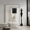 Pintura Decorativa de Pared para Fondo de Sofá Estilo Minimalista Moderno con Microimpresión Artística Pintura Decorativa para Entrada Pintura Plana Abstracta Pintura de Piso