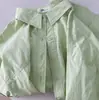 Camisa Azul de Algodón Puro para Mujer, Primavera y Otoño 2026 Nueva Temprana Primavera Holgada Única para Viajar al Trabajo Diseño de Nicho Camisa Chaqueta