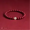 Pulseira de Cristal Roxo Dourado com Areia de Ouro, Areia de Cristal e Jade Hetian, Estilo Antigo, Círculo Único para o Ano de Nascimento