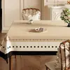 Mantel estilo vintage, a prueba de aceite, impermeable, resistente al calor, fácil de limpiar, lujo ligero, sensación de alta gama, mantel para mesa de centro estilo retro francés