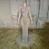 Amazon Disfraz Diamante Brillante Tirantes Sin Mangas Espalda Descubierta Sexy Elegante Cola de Pez Lujo Disfraz Cena de Gala