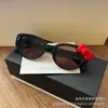 Nuevo Estilo Y2K Chica Caliente Subcultura Celebridad de Internet Lindo Gatito Lazo Marco Negro Estampado de Leopardo Espejo Decorativo Lente Plano Ovalado