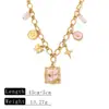 Collar Colgante de Joyería con Forma de Flor Corazón Estrella de Mar Transfronterizo Europeo y Americano Accesorios de Moda de Verano de Alta Gama de Lujo Ligero Nicho para Mujer