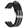 Correa de reloj de nailon puro de dos secciones, interfaz plana, compatible con toda la serie de Apple Watch/Huawei, 18/20/22/24 mm