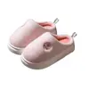 Pantuflas de Algodón con Suela Gruesa para Mujer con Sensación de Caminar sobre las Nubes, Nuevo Modelo Otoño e Invierno 2026, Pantuflas Cálidas para Casa en Interiores, Pantuflas Peludas con Talón Semi-Cerrado