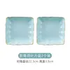 Juego de Vajilla Cerámica Octagonal de Forma Irregular Color Bajo Esmalte Grado Alimenticio Jingdezhen de Gama Alta para Regalo de Inauguración de Casa, Tazones y Platos