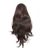 Comercio electrónico transfronterizo: Peluca de encaje frontal estilo europeo y americano 13*4, diseño de onda grande, peluca de fibra sintética de alta gama que imita el cabello humano, resistente al calor y lisa