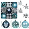 Novas Bolas de Natal Transfronteiriças, Bolas de Decoração de Natal, 35 Peças Coloridas Galvanizadas, Decorações para Árvore de Natal, Enfeites Pendurados Fabricante