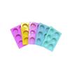 En stock 6 incluso pequeño molde cilíndrico de silicona molde para jabón hecho a mano 6 cavidades molde para pastel de chocolate mousse