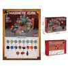 Bloques de Construcción Magnéticos, Juguetes de Bloques de Construcción de Cubos Magnéticos, Bloques de Construcción Magnéticos Ensamblaje Educativo Ensamblaje Magnético Juego Completo