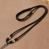 Collar de Cuerda con Cuentas Transparentes de los Doce Signos del Zodiaco Colgante Tejido a Mano Cuerda para Colgar Correa para el Cuello Ajustable para Hombres y Mujeres