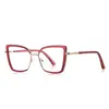 Gafas Anti-luz Azul de Comercio Exterior 3155 Dorado TR Montura de Personalidad para Combinar Gafas Planas para Rostro Grande de Mujer Adelgazantes para Disparo Callejero