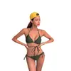 Nuevo Spot Bikini Triangular de Color Sólido Europeo y Americano Traje de Baño Dividido Transfronterizo Bikini Sexy para Dama bikini