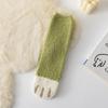 Calcetines gruesos de otoño e invierno con estampado de dibujos animados japoneses para niños, lindos calcetines de mujer, calcetines de piso de terciopelo medio, calcetines gruesos y cálidos para dormir