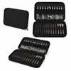 Kit de Herramientas de Brocas de Fábrica Bolsa Universal de Almacenamiento de Ferretería Pequeña de PU Bolsa de Almacenamiento Portátil con Cremallera Bolso de Electricista