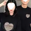 Algodón Puro Peinado, Camisetas Especiales a Juego para Pareja, Nuevo Estilo de Verano, Tendencia Nicho Manga Corta