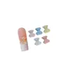 Decorações Fofas Coloridas de Céu Estrelado Panda para Unhas, Coloridas Translúcidas Desenho Animado Adoráveis 3D Decorações de Unhas Sortidas