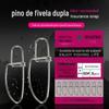 Fivela dupla Pin Conector Alta Velocidade Oito Caracteres Anel Rosa Embalagem Luya Pin Bulk Fishing Acessórios de Pesca