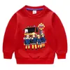Sudadera de Felpa con Temática de Bomberos para Niños, Ropa Engrosada y Cálida para Otoño e Invierno para Niños Pequeños, Ropa de Invierno para Niños