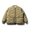 Northern Frontier Estilo Americano de Moda Marca 2025 Invierno Nuevo Estilo Patrón de Calabaza Chaqueta de Algodón Hombre Bolsillo Grande Abrigo de Algodón Cuello Alto Chaqueta Acolchada de Algodón