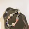 Cadena de Mano Irregular Ins de Moda Piedras Cuadradas Amor Patrón Piedras Joyería Nuevo Cordón para Teléfono Móvil Cámara ccd