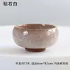 Suporte para Velas Cerâmico Criativo com Rachaduras de Gelo Argila Roxa Conjunto de Chá Kung Fu Incensário Recipiente de Copo Vazio Redondo Sete Cores