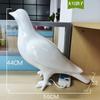 Imitação de pombo de aço inoxidável ao ar livre flor jardim pátio decorações abstrato imitação de pássaro de cobre simulação animal gramado ornamentos