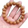Pulseras de Bodhi de Nogal al por Mayor, Cuentas de Oración Budista, Pulseras para Hombres y Mujeres, Suministro de Fabricante de Joyería, Coleccionables Naturales