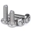 Parafusos Torx de Cabeça Panela em Aço Inoxidável 304, Alta Resistência, Resistente à Corrosão, Fixadores Químicos Resistentes a Ácidos e Alcalis, Fornecimento Direto do Fabricante