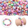 Cuentas de arcilla blanda Patrón personalizado estilo retro Cuentas de colores de arcilla blanda Collar Pulsera Pulsera DIY Accesorios de joyería de cuentas sueltas