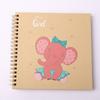 Álbum de fotos de dibujos animados de 6 pulgadas directo de fábrica en espiral este lindo álbum de recortes DIY libro de fotos cuenta de mano para niños se puede personalizar