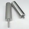 Rodillos Principales y de Accionamiento para Repujado Sin Motor de Acero Inoxidable 304, Rodillos de Línea de Banda, Ejes Galvanizados Electroplateados, Rodillos de Soporte Recubiertos de Goma