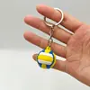 Llavero figura creativa de 2.7 cm de fútbol, baloncesto, béisbol, colgante para pareja de coche, bolsa, venta al por mayor