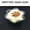 Tigela Descartável para Sorvete, Tigela para Mingau de Gelo com Flor de Ameixeira para Gelo Raspado, Tigela de Plástico Espesso Criativa para Sobremesa para Animais de Estimação, Copo Tigela para Salada com Paredes Espessas